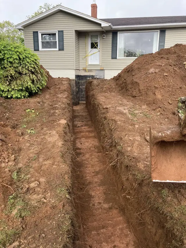 Basement waterproofing project photo 9